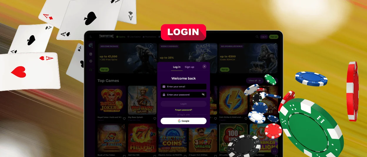 Thorfortune login page